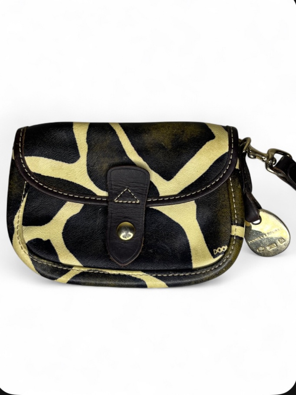 Dooney & Bourke Leather Zebra Print Wristlet